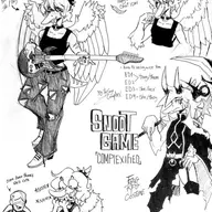 Alternate_Outfit Anon black_and_white cosplay dino_nuggets Fey_(Legends_and_lore_Fang) Legends_and_Lore Monochrome Musical_Instrument Pterodactyl Stockings // 442x583 // 109.6KB