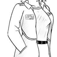 black_and_white cosplay Genderswap Monochrome Raptor reed Reeda // 441x913 // 107.5KB