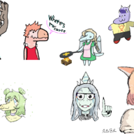 Anon dino_nuggets Fang glasses meme Naomi Parasaurolophus Pterodactyl Raptor reed Samantha_(Fang's_mom) Stegosaurus Stella Triceratops trish Tyrannosaurus_Rex Uncle_Moe // 1920x1080 // 450.4KB