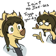 Background_Character Blushing Color Stephanie Triceratops // 2007x1629 // 889.8KB