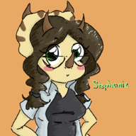 Background_Character Blushing Color glasses Stephanie Triceratops // 956x895 // 128.5KB