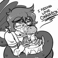 black_and_white Cum Food glasses Monochrome Raptor Sage // 796x701 // 968.6KB