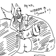 black_and_white Cum Fang Futa Monochrome oh_god_oh_fuck Penis Pterodactyl Russian_Text // 921x770 // 33.4KB
