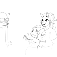 Ankylosaurus Anon Babs Background_Character black_and_white Blushing Erin Monochrome // 1206x621 // 132.2KB