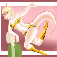 Anime Anon Color cosplay crossover Naomi Parasaurolophus // 2500x2200 // 288.2KB