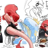 Anon Blushing Color Food Genderswap King_Rex Prom reed Reeda // 2590x1538 // 2.3MB