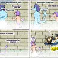 Color comic glasses leo Liopleurodon Raptor Sage Stephanie Triceratops Volcano_High_School // 2552x1934 // 1.2MB