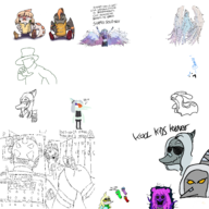 abstract_fang Aggie Animal Anon Color Fang gun Italian_text Judee Mango meme Naomi Naser night_in_the_woods Original_Character Pterodactyl sketch Stegosaurus Stella Stella.exe Tusk // 2650x2650 // 1.2MB