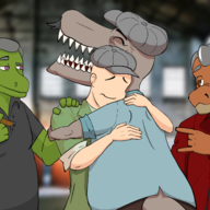 Anon mod_asset Original_Character Tyrannosaurus_Rex Uncle_Moe // 2560x1440 // 2.3MB