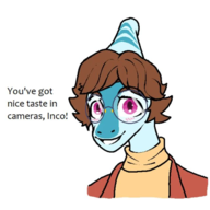 Ben Blushing Color glasses I_Wani_Hug_That_Gator Parasaurolophus // 640x640 // 295.9KB