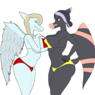 Bikini Color crossover goodbye_volcano_high Pterodactyl Sabah Samantha_(Fang's_mom) Swimwear transparent // 2131x1985 // 691.8KB