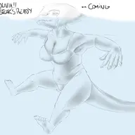 Baryonyx Bikini black_and_white Breasts Feet I_Wani_Hug_That_Gator Monochrome Olivia Swimwear // 2800x2200 // 215.8KB