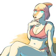 Bikini Color glasses Naomi Parasaurolophus Swimwear // 1781x1365 // 715.2KB