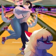 Color glasses Mia Naomi Original_Character Parasaurolophus Sport Tony_(Naomi's_dad) // 2299x3031 // 822.4KB