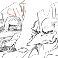 Alternate_Outfit black_and_white Gay Monochrome Naser Pterodactyl Ripley_(Fang's_dad) sketch // 1321x922 // 193.3KB