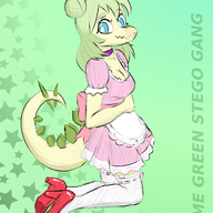 Color cosplay Stegosaurus Stella Stockings // 642x805 // 317.3KB