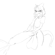black_and_white Cum Futa glasses Masturbation Monochrome Naomi Penis sketch // 995x943 // 119.1KB