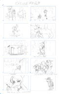 Anon art_book black_and_white Fang Naomi Naser storyboard // 1562x2478 // 1.2MB