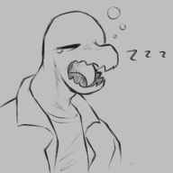 Anon black_and_white Dino_Anon Monochrome // 1482x1488 // 369.5KB