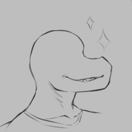 Anon Dino_Anon Monochrome // 1317x1281 // 151.4KB