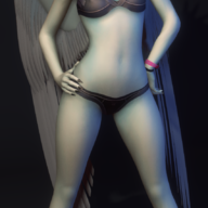 3d_model Bra Color Fang Feet panties Pterodactyl // 852x1970 // 1.8MB