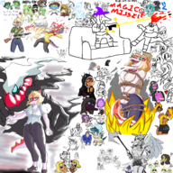 abstract_fang Aggie Ankylosaurus Anne_Frank Aquilops Babs Baryonyx Ben Damien Dilophosaurus Drugs Fang Fang_(Primal) Heather(OC) I_Wani_Hug_That_Gator Iadakan Inco Judee kiara Liz meme Mia Naomi Olivia Original_Character Parasaurolophus Principal_Spears Pterodactyl Raptor recolor Rosa Smoking Sophia Stella Triceratops trish Tusk Tyrannosaurus_Rex // 2450x2450 // 3.9MB