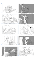 Anon art_book black_and_white Fang Monochrome storyboard // 1562x2478 // 1.6MB