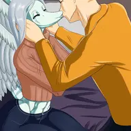 Anon Color Ending_4 Fang kissing lucy Pterodactyl // 2000x3200 // 477.3KB