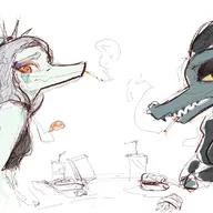 bea Color crossover Ending_4 Fang Food lucy night_in_the_woods Pterodactyl sketch Smoking Video_Game // 1920x1080 // 309.4KB