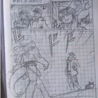 Anime Anon comic cosplay crossover Jojo's_Bizarre_Adventure Monochrome sketch Spanish_Text Stella // 1540x2048 // 595.7KB