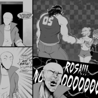 Anime Anon Baki comic crossover Monochrome Rosa Spanish_Text Stella // 2400x1900 // 892.4KB