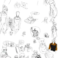 Alternate_Outfit Anon Background_Character Bunnysuit Color Fang Green gun Naomi Naser Olivia Original_Character reed Rosa sketch Stacy Stella Theresa Wall_Stella // 2896x4096 // 1.3MB