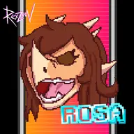 Color crossover Pixel_Art Rosa // 2384x2368 // 870.6KB