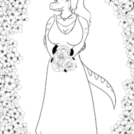 Background_Character I_Wani_Hug_That_Gator Monochrome Raptor Victoria Wedding_Dress // 1200x1600 // 322.3KB