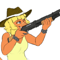 Color gun Heather(OC) Original_Character transparent // 794x541 // 167.9KB