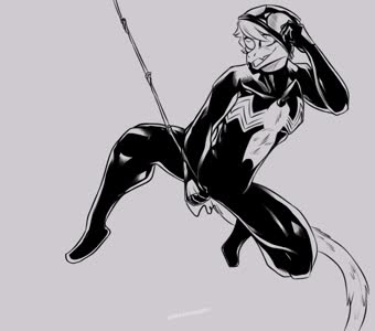 black_and_white cosplay crossover Monochrome Raptor reed spider-man // 1488x1310 // 103.6KB