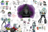 Adam Aggie Alcohol Ankylosaurus Anon Aquilops Babs Background_Character Color crossover Erin Fang gremlin Naser Olivia Original_Character Pterodactyl Raptor reed Rosa Sage schizo-chan Stella Triceratops trish Tusk Video_Game // 3000x2000 // 3.9MB