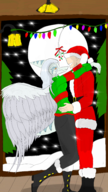 Anon Christmas Color Fang Holiday // 1080x1920 // 2.2MB