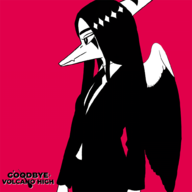 Fang Monochrome black_and_white cosplay goodbye_volcano_high // 1000x1000 // 194.5KB