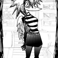 black_and_white cosplay crossover Fang Monochrome Pterodactyl // 867x1527 // 572.4KB