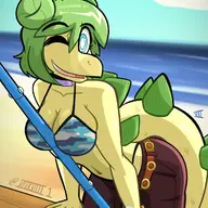 Anime Bikini cosplay One_Piece Stegosaurus Stella Swimwear // 1225x2048 // 454.1KB